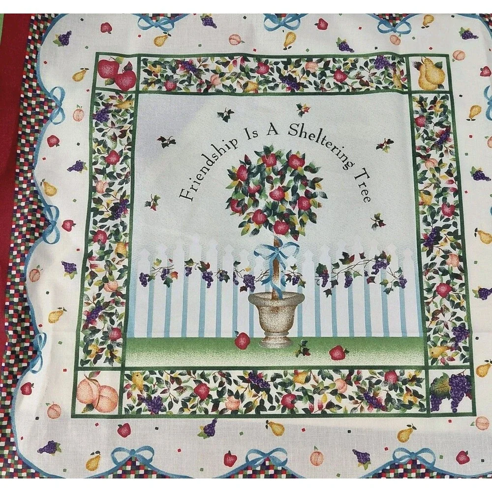 Friendship Tree Daisy Kingdom Cotton Fabric Panel 35